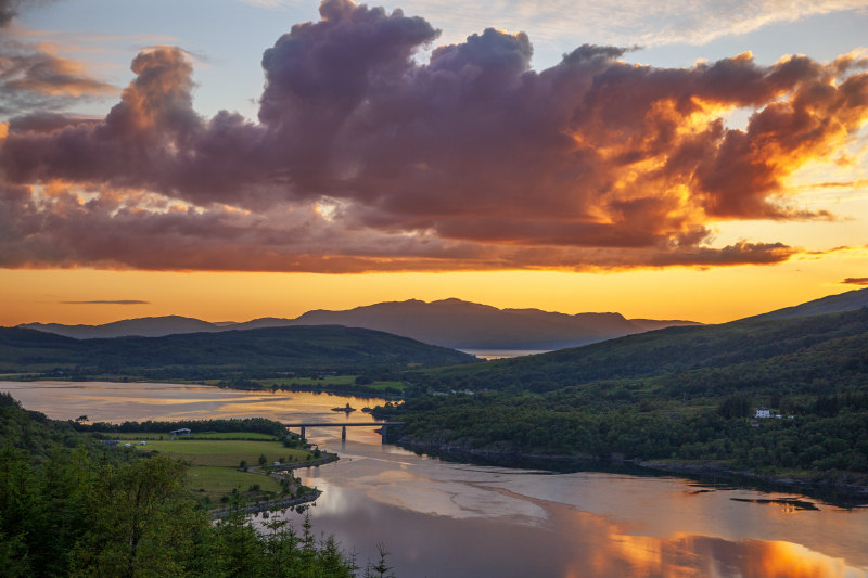 Sunset over Loch Creran